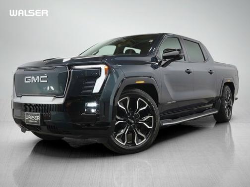 Deep Ocean Metallic 2025 GMC Sierra EV Max Range Denali