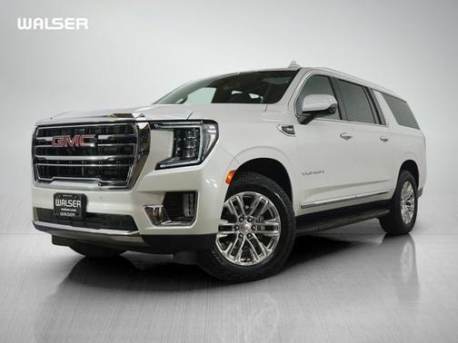 White Frost Tricoat 2021 GMC Yukon XL SLT