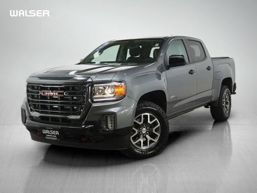Satin Steel Metallic 2022 GMC Canyon 4WD AT4 w/Leather