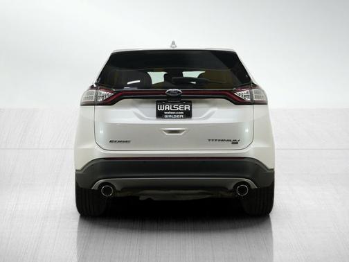 White Platinum Clearcoat Metallic 2015 Ford Edge Titanium