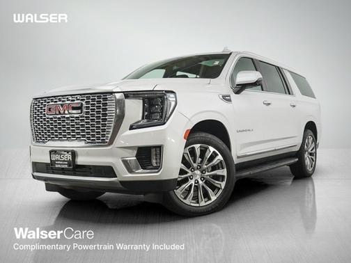 White Frost Tricoat 2021 GMC Yukon XL Denali