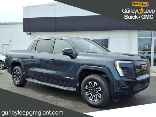 Deep Ocean Metallic 2026 GMC Sierra EV Standard Range Elevation