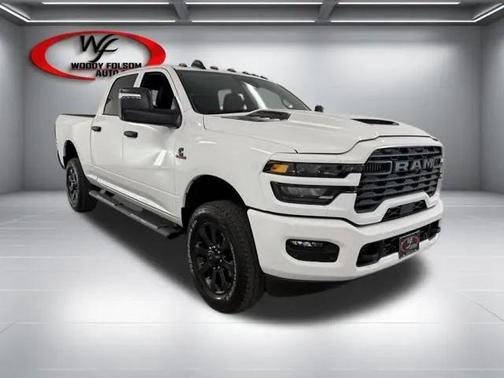 Bright White Clearcoat 2026 RAM 2500 Black Express Crew Cab 4x4 6'4' Box