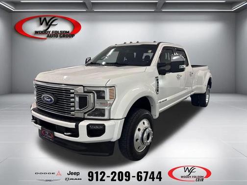 Star White Metallic Tri-Coat 2020 Ford F-450 Platinum