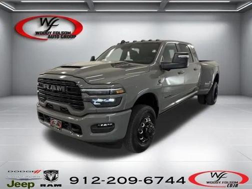 Ceramic Gray Clearcoat 2026 RAM 3500 Laramie Mega Cab 4x4 6'4' Box