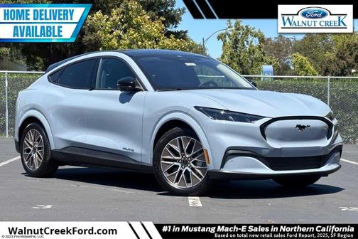 Glacier Gray Metallic TriCoat 2025 Ford Mustang Mach-E Premium SUV