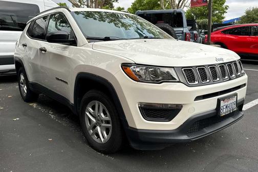 White Clearcoat 2018 Jeep Compass Sport