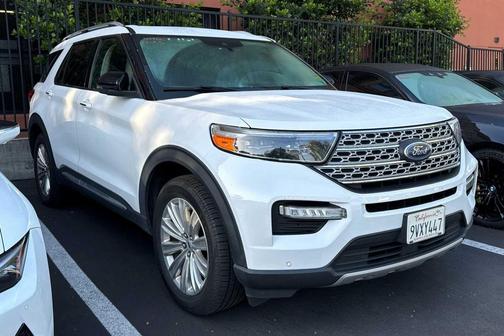 Star White Metallic Tri-Coat 2021 Ford Explorer Limited