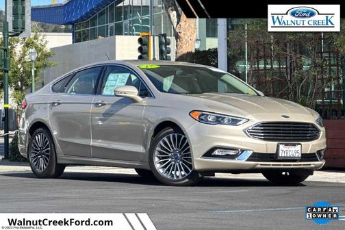 White Gold 2017 Ford Fusion Titanium