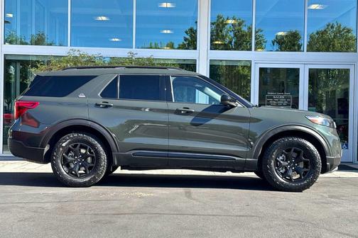 Forged Green Metallic 2023 Ford Explorer Timberline
