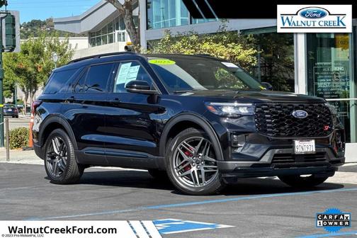 Agate Black Metallic 2025 Ford Explorer ST