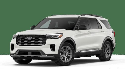 Star White Metallic Tri-Coat 2026 Ford Explorer Active