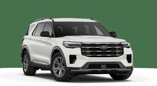 Star White Metallic Tri-Coat 2026 Ford Explorer Active