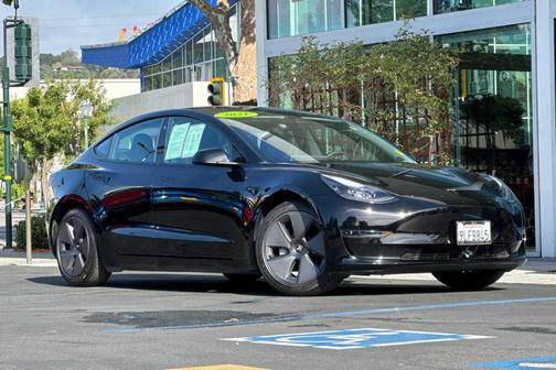 Solid Black 2021 Tesla Model 3 Standard Range Plus