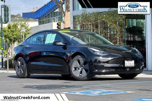 Solid Black 2021 Tesla Model 3 Standard Range Plus