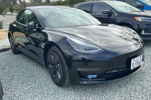 Solid Black 2021 Tesla Model 3 Standard Range Plus