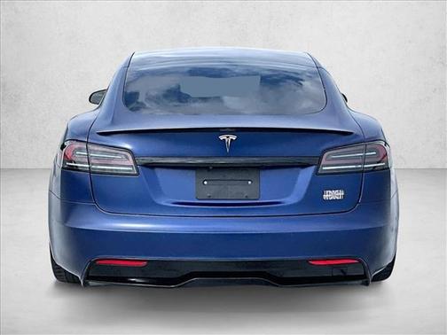 Deep Blue Metallic 2022 Tesla Model S Plaid