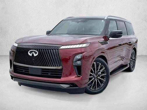 Coulis Red/Black Obsidian 2025 INFINITI QX80 AUTOGRAPH AWD