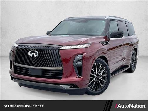 Coulis Red/Black Obsidian 2025 INFINITI QX80 AUTOGRAPH AWD