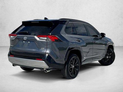 Magnetic Gray Metallic/Midnight Black Metallic 2025 Toyota RAV4 Hybrid SE