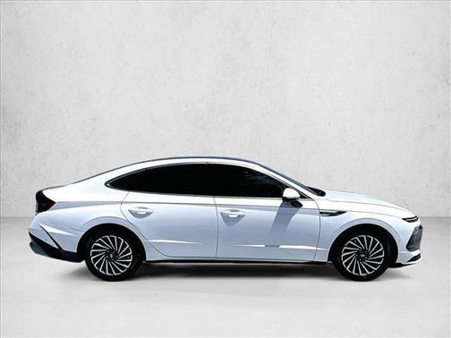 Serenity White 2024 Hyundai SONATA Hybrid Limited