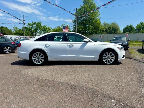 White 2015 Audi A6 2.0T Premium