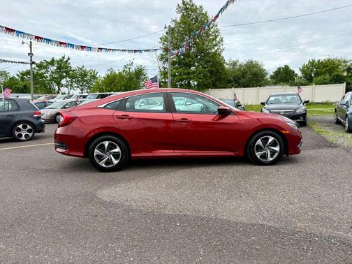 Orange 2020 Honda Civic LX