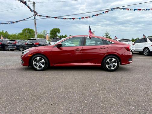 Orange 2020 Honda Civic LX