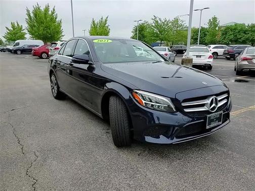 Blue 2021 Mercedes-Benz C-Class C 300 4MATIC
