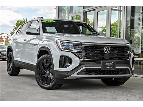 Pure White 2024 Volkswagen Atlas Cross Sport 2.0T SE w/Technology 4MOTION