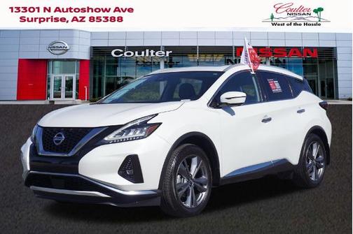 Pearl White Tri-Coat 2019 Nissan Murano Platinum SUV