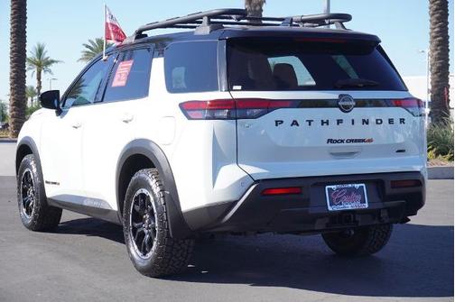 2 Tone White / Black Roof 2023 Nissan Pathfinder Rock Creek