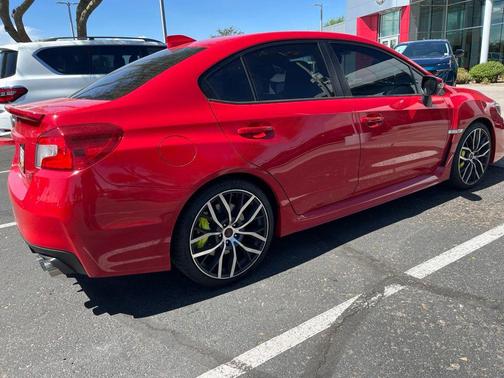 Pure Red 2021 Subaru WRX STI Limited w/Lip