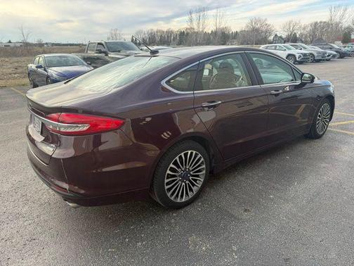 Red 2017 Ford Fusion SE