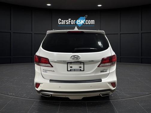 Monaco White 2017 Hyundai SANTA FE Limited Ultimate