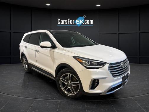 Monaco White 2017 Hyundai SANTA FE Limited Ultimate