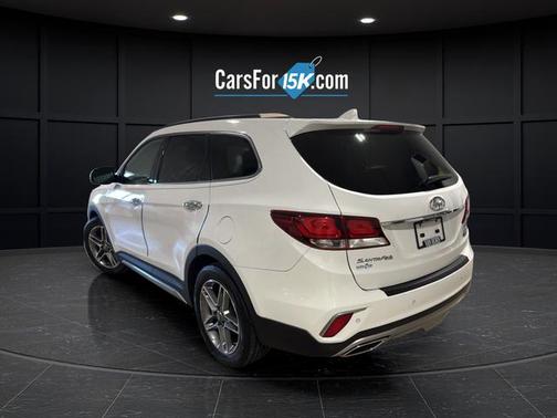 Monaco White 2017 Hyundai SANTA FE Limited Ultimate