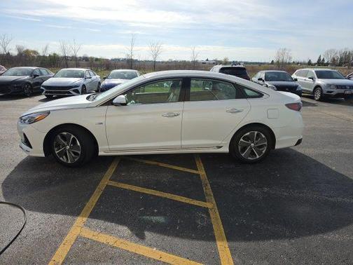Hyper White 2019 Hyundai SONATA Hybrid Limited