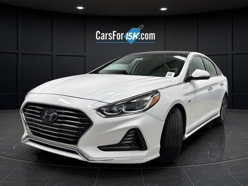 Hyper White 2019 Hyundai SONATA Hybrid Limited