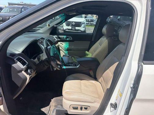White Platinum Metallic Tri-Coat 2015 Ford Explorer Limited