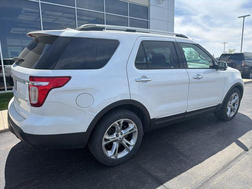 White Platinum Metallic Tri-Coat 2015 Ford Explorer Limited