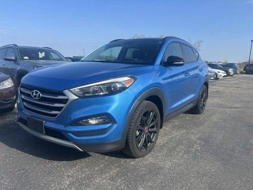 Caribbean Blue 2017 Hyundai TUCSON Night