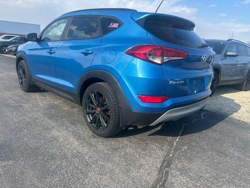 Caribbean Blue 2017 Hyundai TUCSON Night
