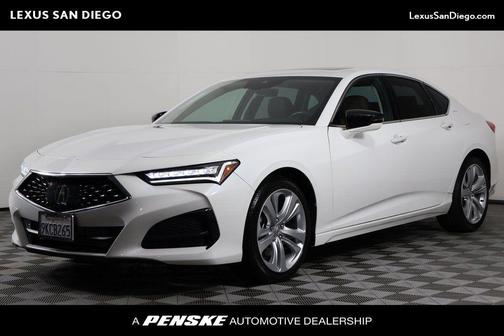 Platinum White Pearl 2023 Acura TLX Technology