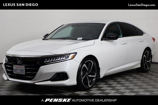 Platinum White 2021 Honda Accord Sport 1.5T
