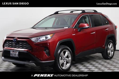 Ruby Flare Pearl 2021 Toyota RAV4 Hybrid Limited