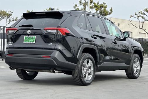 Midnight Black Metallic 2025 Toyota RAV4 Hybrid LE