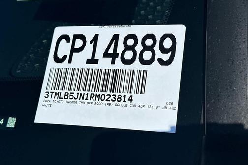 Ice Cap 2024 Toyota Tacoma TRD Off Road