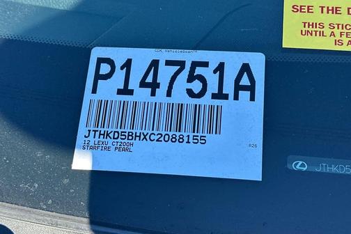 2012 Lexus CT 200h Premium