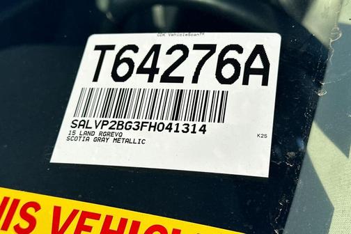 2015 Land Rover Range Rover Evoque Pure Plus